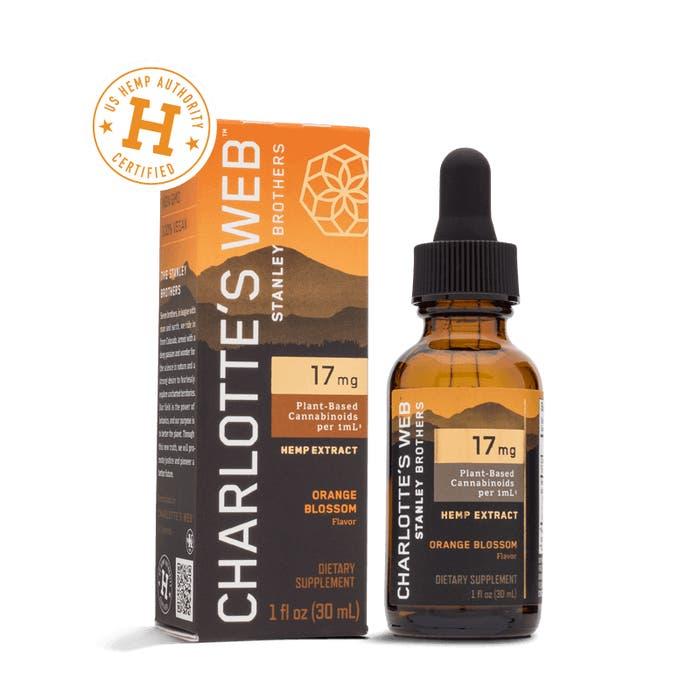 Charlotte's Web Extract Oil Orange Blossom Alternative Supplement, 17mg