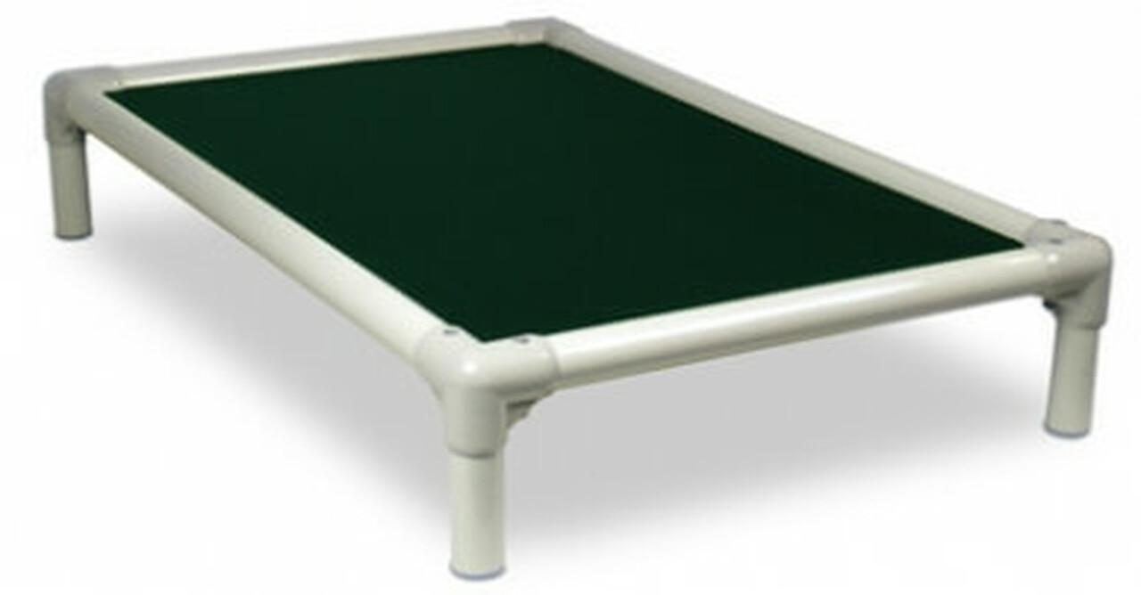 Kuranda Standard Almond Smooth Nylon PVC Dog Bed, Forest Green, 25-in x 18-in