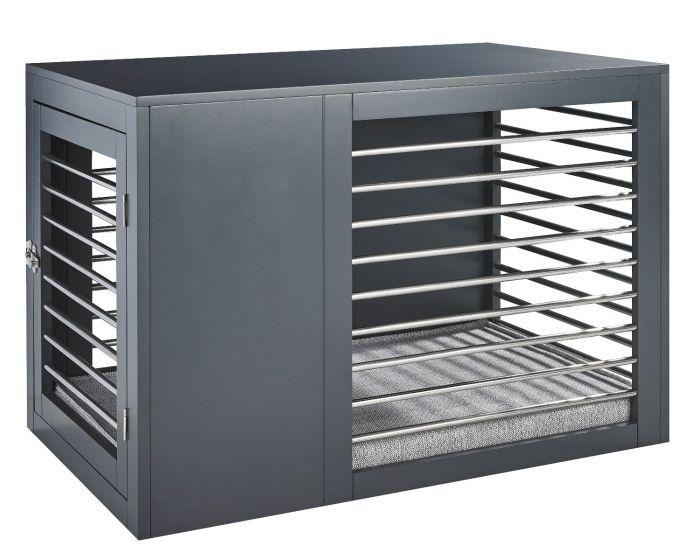 Bowsers Moderno Pet Crate, Grey, Medium