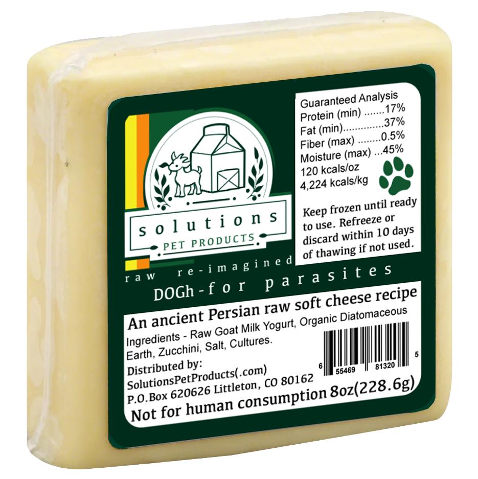 Solutions Pet Products DOGh for Parasites Raw Soft Cheese for Dogs & Cats, 8-oz