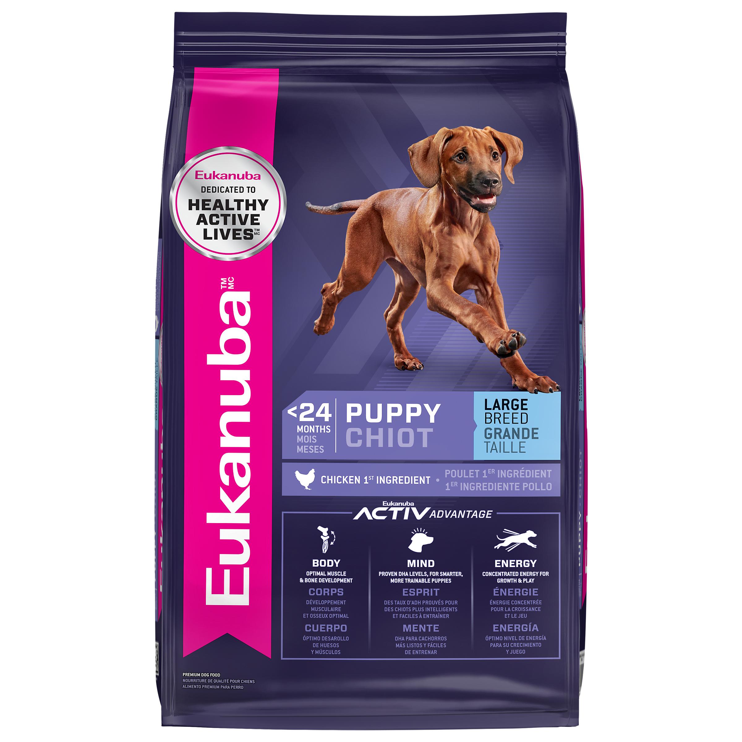 Eukanuba Puppy Large Breed Chicken 1st Ingredient Dry Dog Food, 16-lb