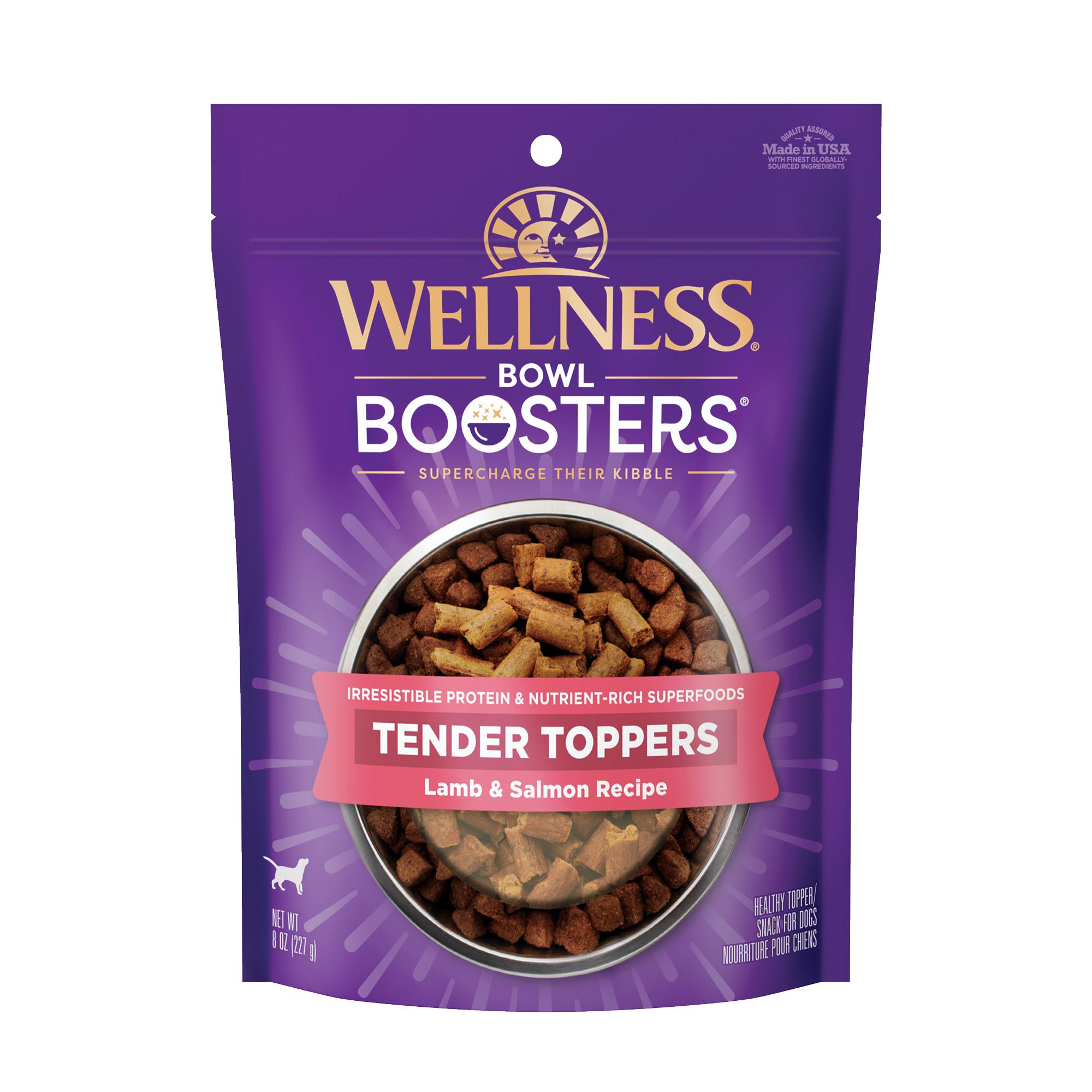 Wellness Bowl Boosters Tender Toppers Lamb & Salmon Grain-Free Dog Food Topper