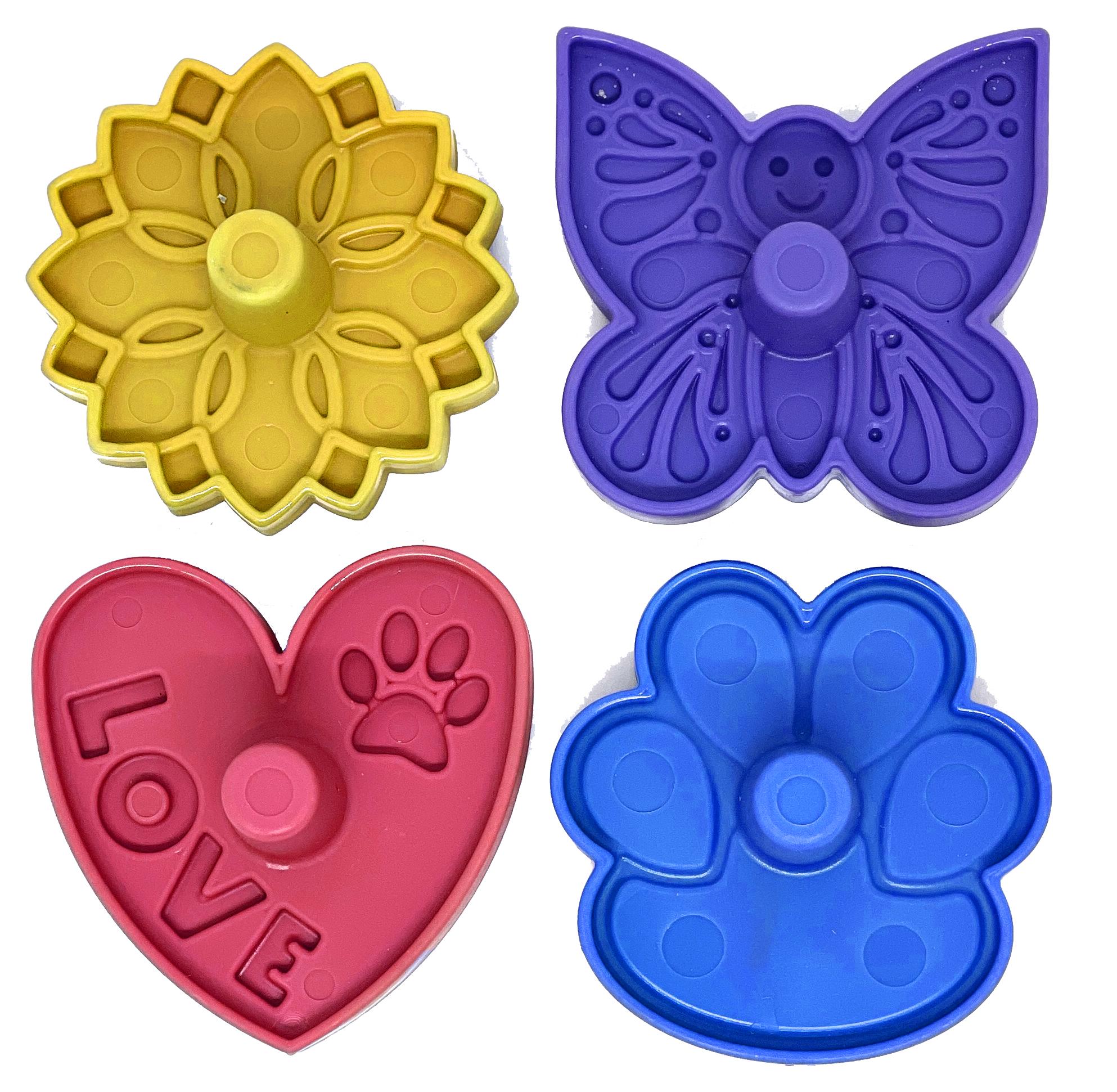 SodaPup Unstoppables Stopper Treat Dispenser Dog Toy, Assorted Colors, 4-pk