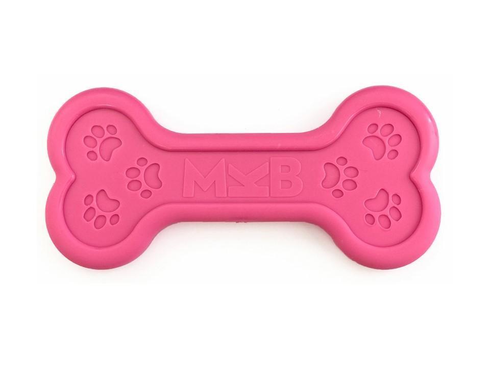 SodaPup MuttsKickButt Bone Nylon Dog Toy, Pink