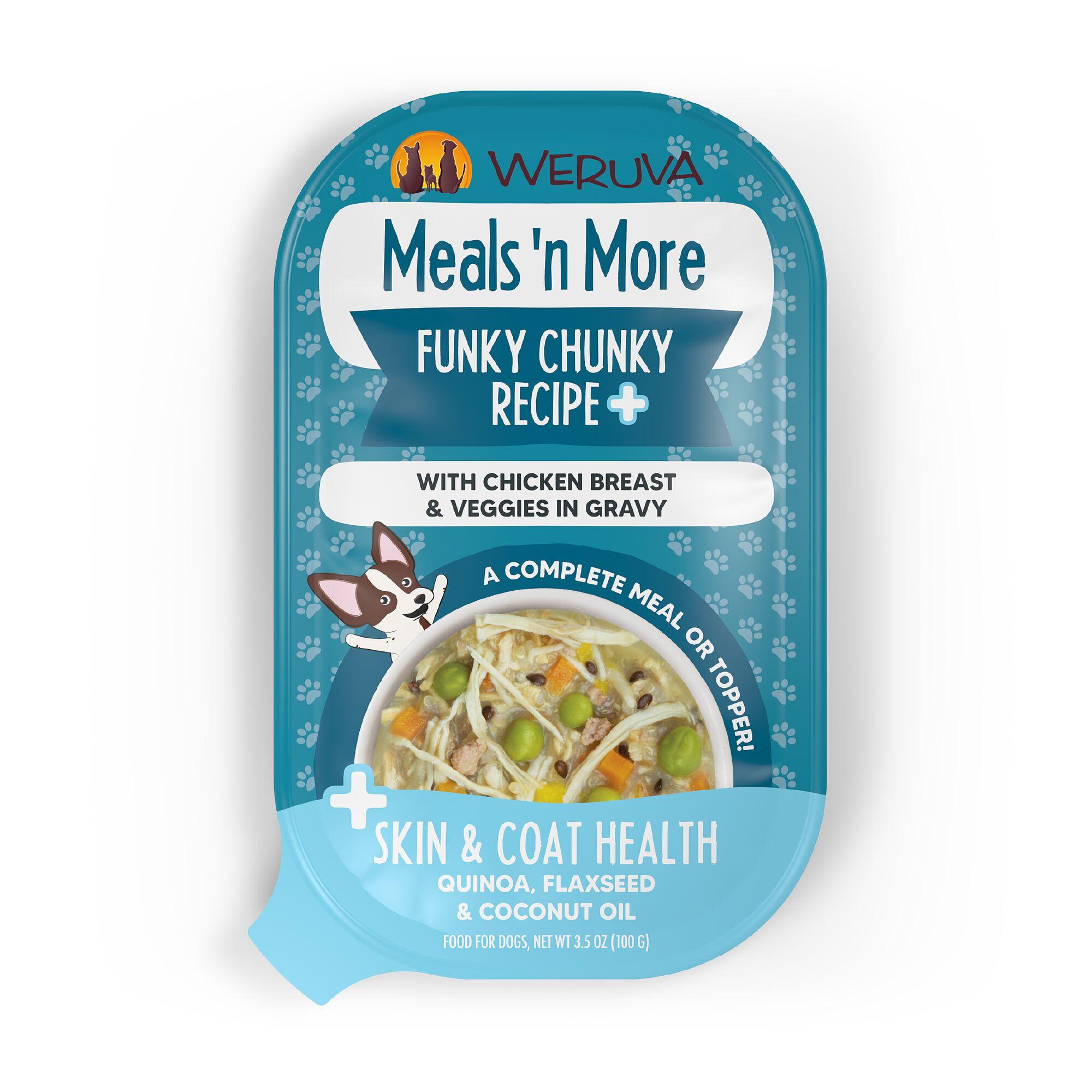Weruva Meals 'n More Funky Chunky Recipe Plus in Gravy Wet Dog Food Cup