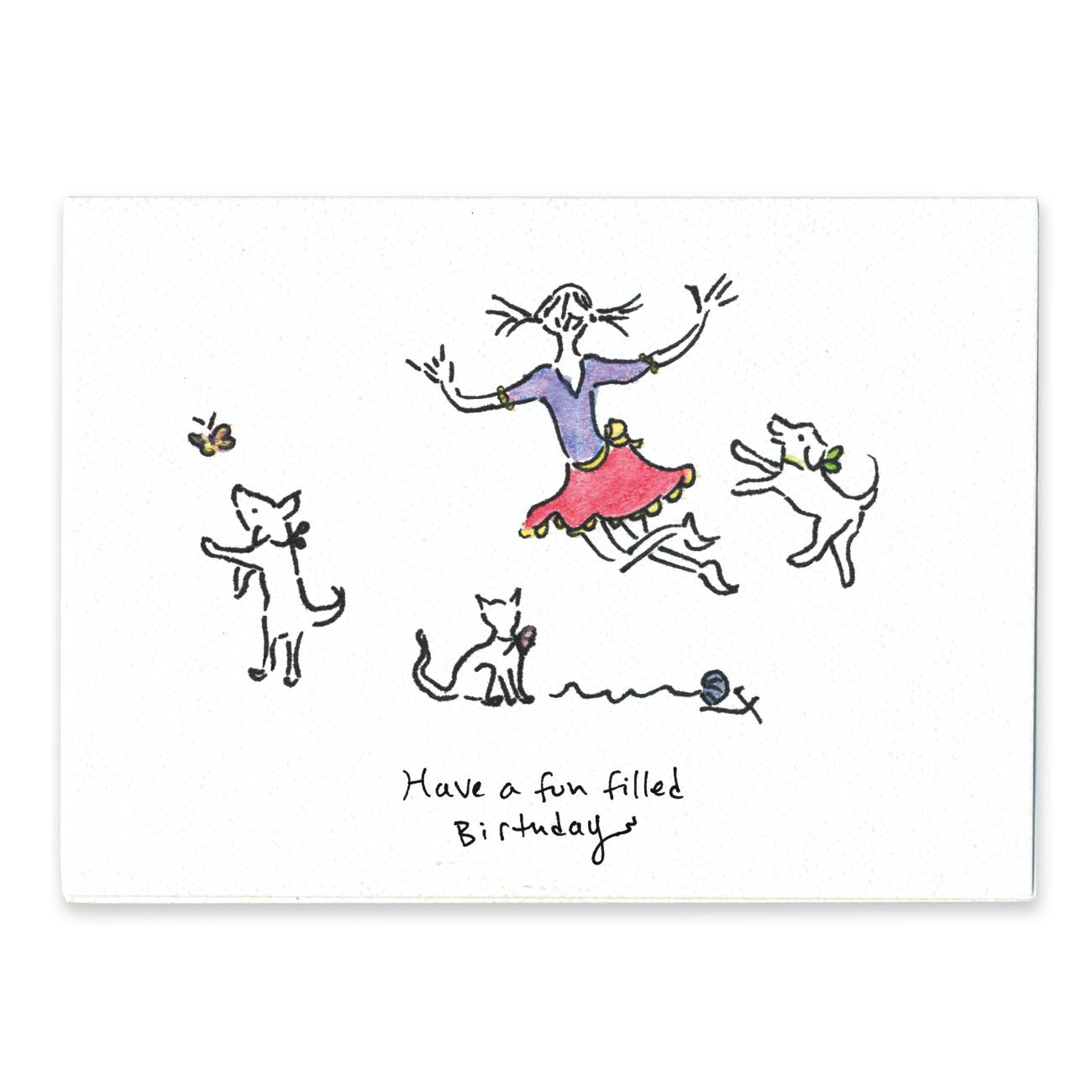 Rosie's Wonders Connection Cards Have a Fun Filled Birthday Greeting Card