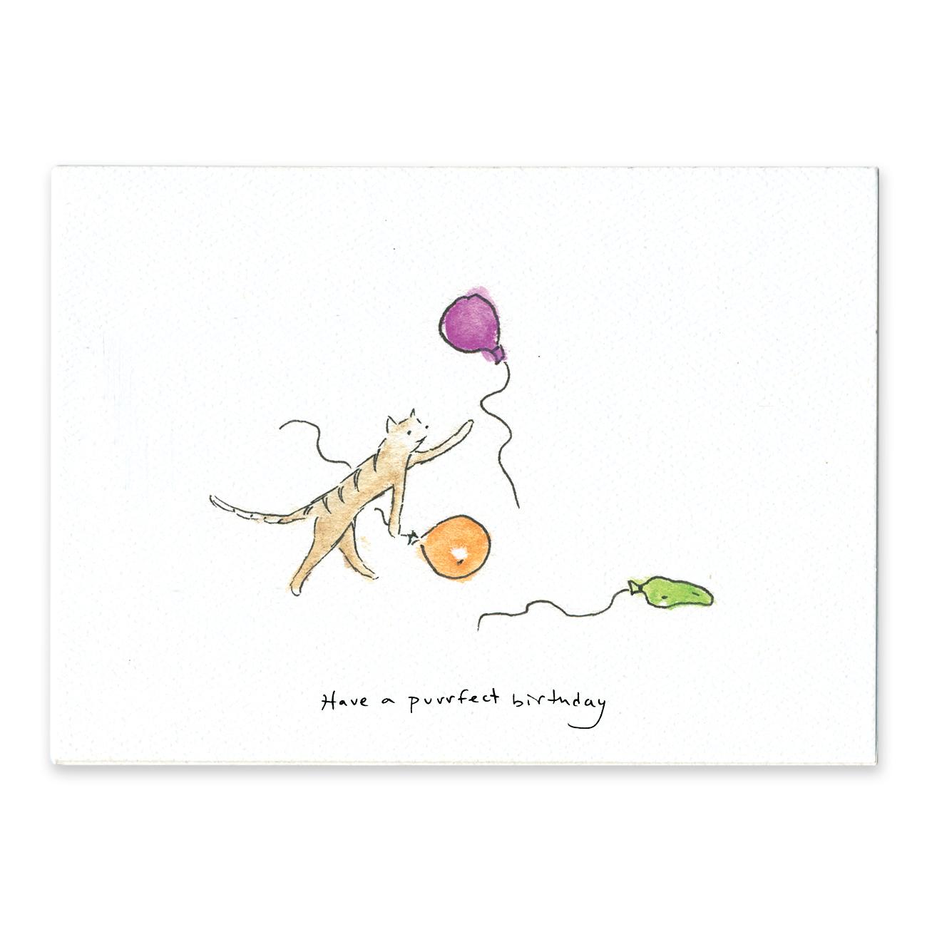 Rosie's Wonders Connection Cards Have a Purrfect Birthday Greeting Card