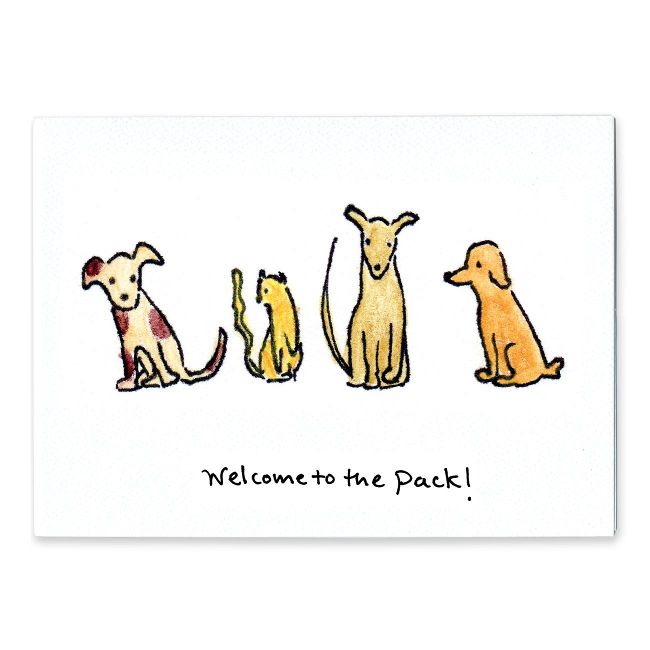 Rosie's Wonders Connection Cards Welcome to the Pack Greeting Card