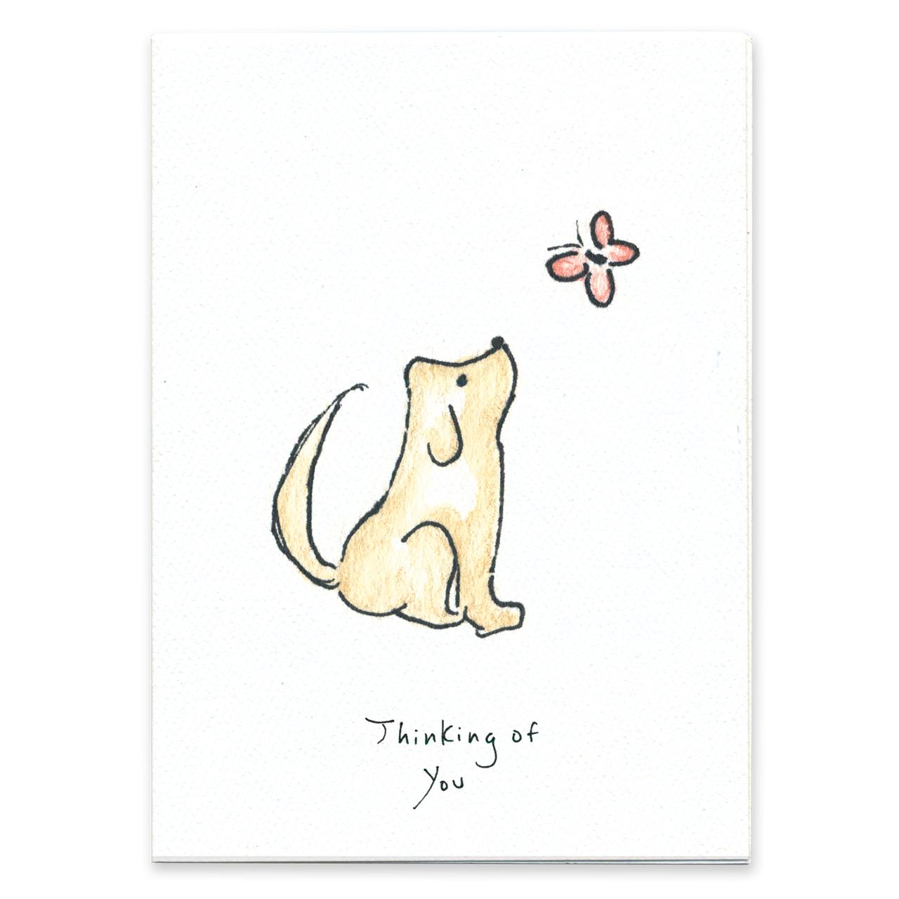 Rosie's Wonders Connection Cards Thinking of You (Dog) Greeting Card