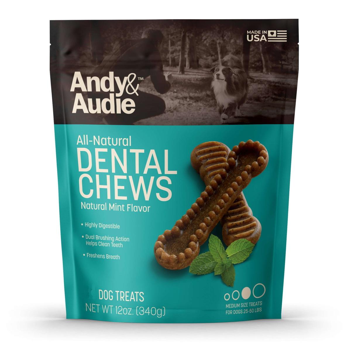 Andy & Audie All Natural Dental Chew for Medium Dogs