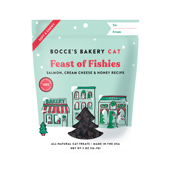 Bocce's Bakery Feast of Fishies Cat Treats, 2-oz