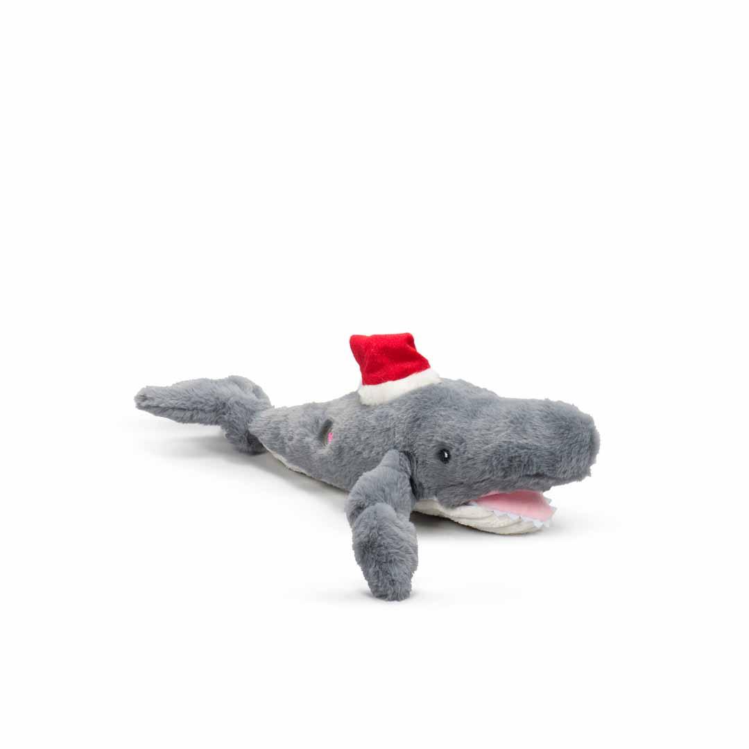HuggleHounds Whale of a Santa Knottie Dog Toy, Large