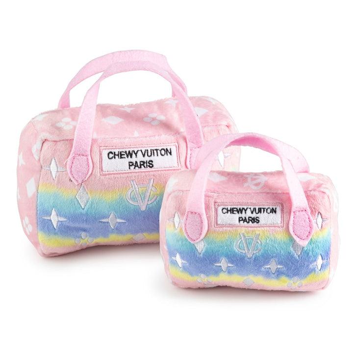 Haute Diggity Dog Ombre Chewy Vuiton Handbag Dog Toy, Pink
