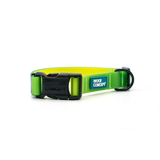 Woof Concept Waterproof Dog Collar, Lime Margarita, X-Large