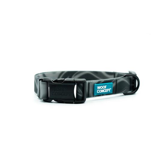 Woof Concept Waterproof Dog Collar, Dark N Stormy 2, Medium