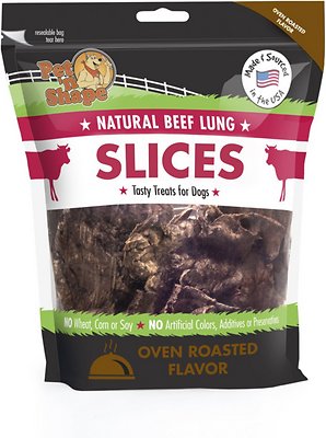 Pet 'n Shape Beef Lung Slices Dog Treats, 9-oz bag, 1 pack
