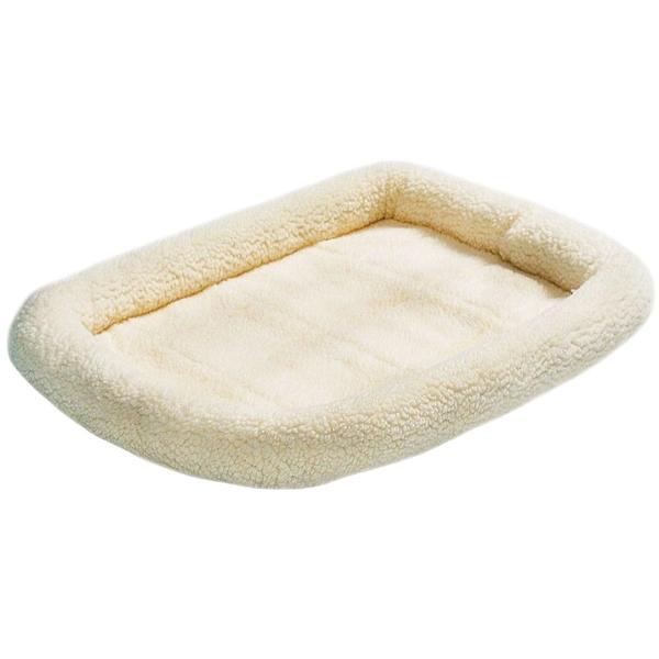 Petcrest Fleece Crate Pet Bed, 40 x 30-in