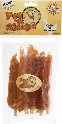 Pet 'n Shape Chik 'n Skewers Dog Treats, 4-oz