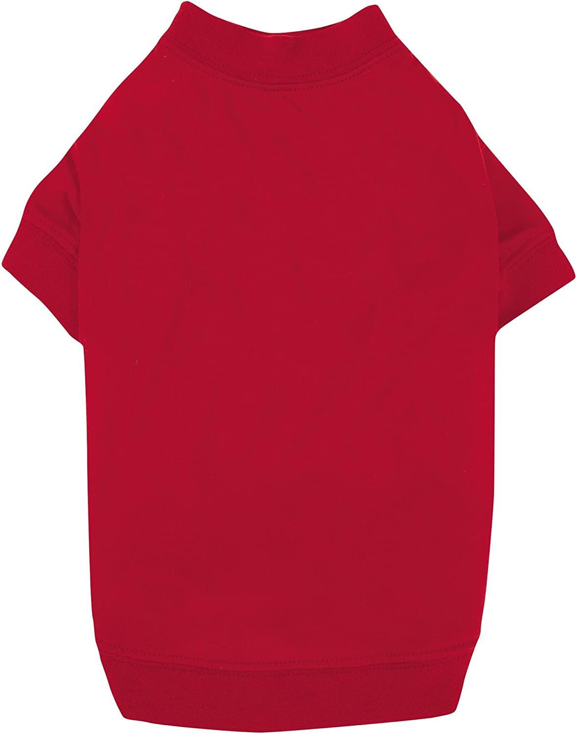 Zack & Zoey Dog T-Shirt, Red, Small