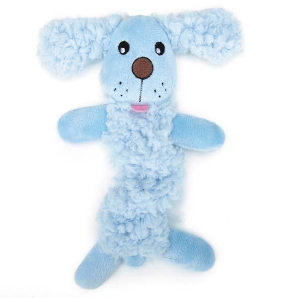 GRRiggles Baby Bark Bungee Pup Dog Toy, Blue