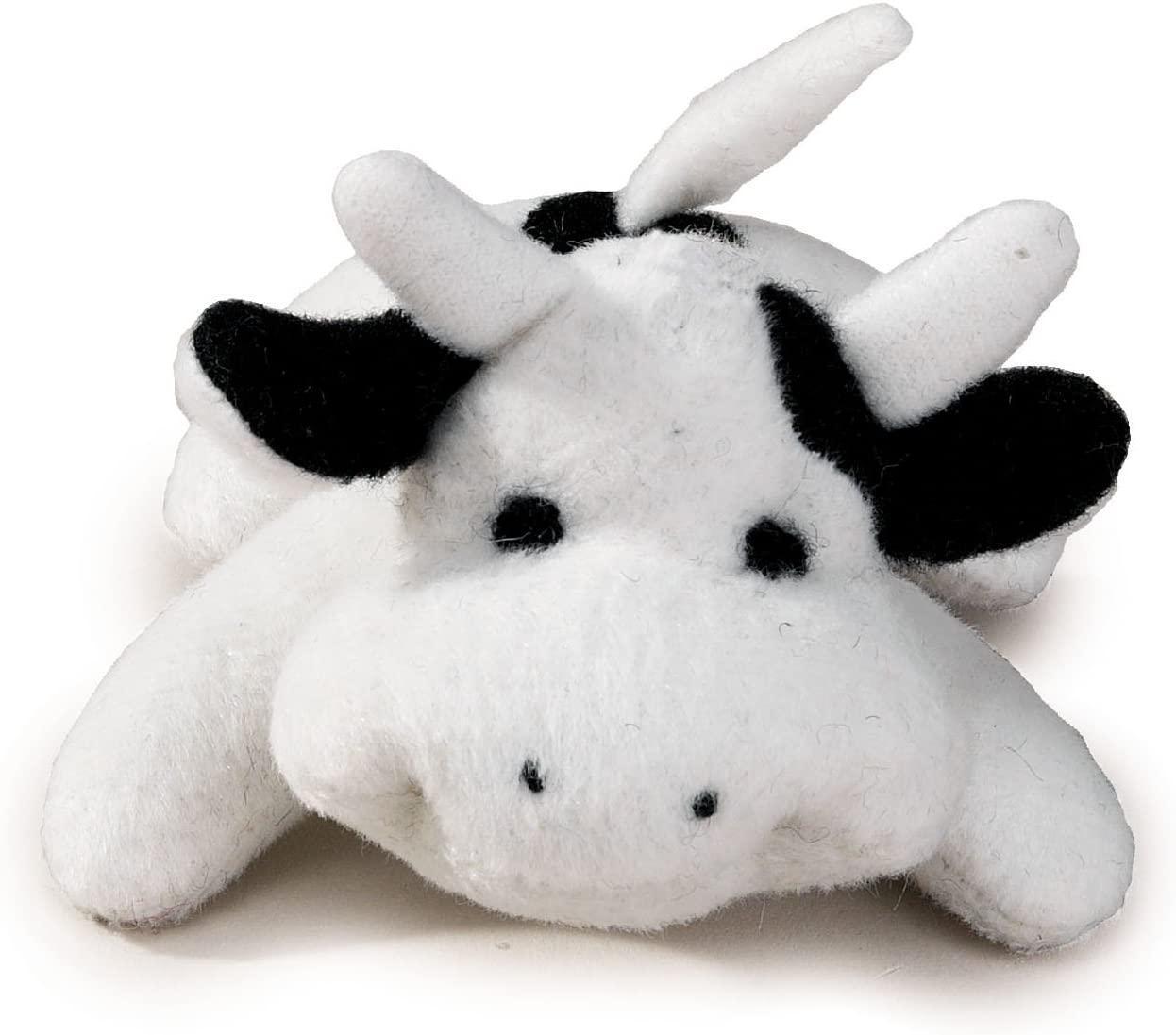 Zanies Bitty Buddy Moo Dog Toy, 3-in