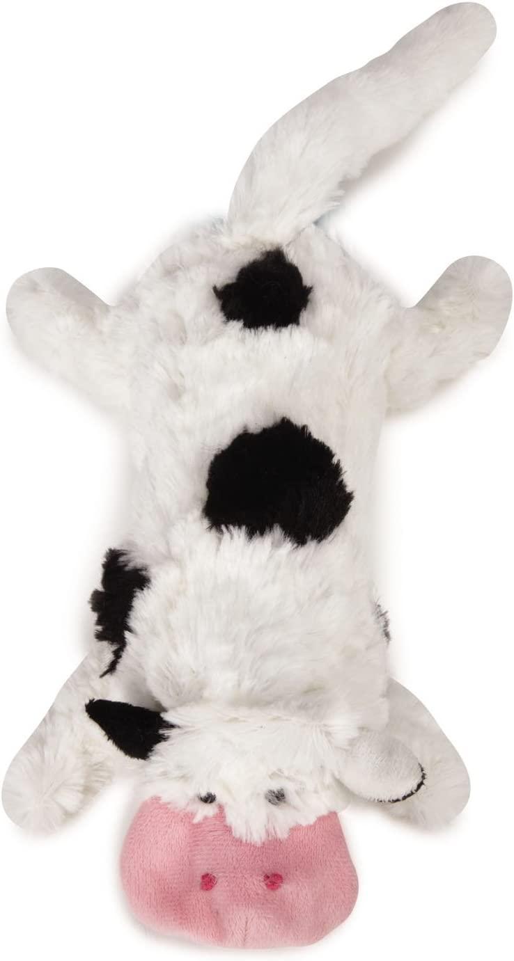 GRRiggles Farm Friend Unstuffies Cow Dog Toy, Large
