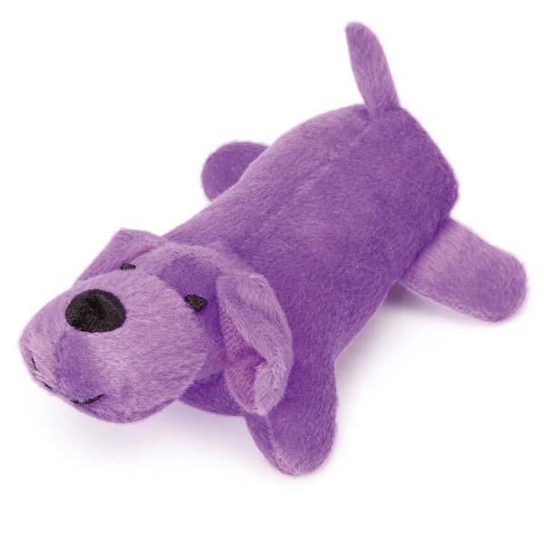 Zanies Neon Lil' Yelper Dog Toy, Purple