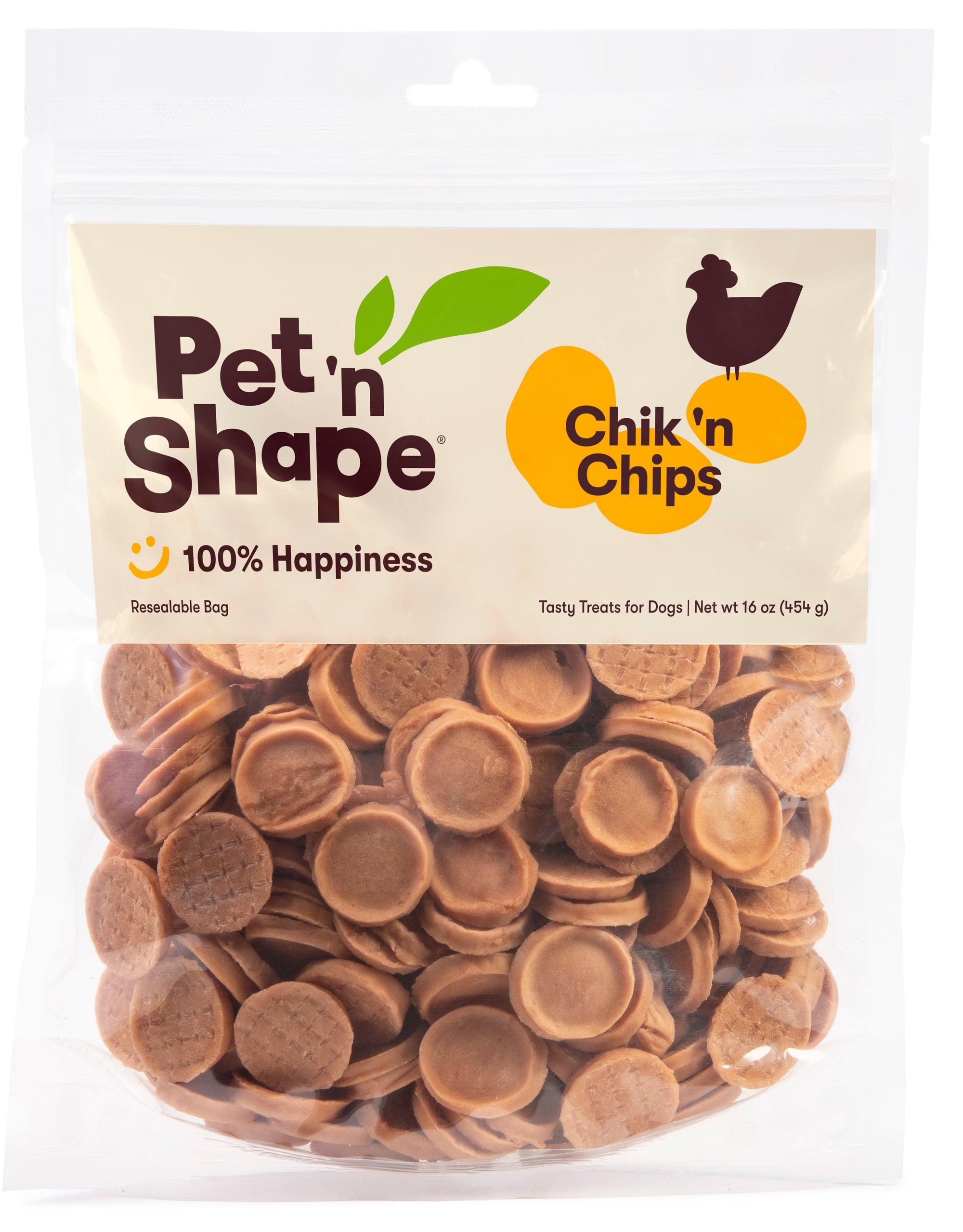 Pet 'n Shape Chik 'n Chips Tasty Treats for Dogs, 16-oz