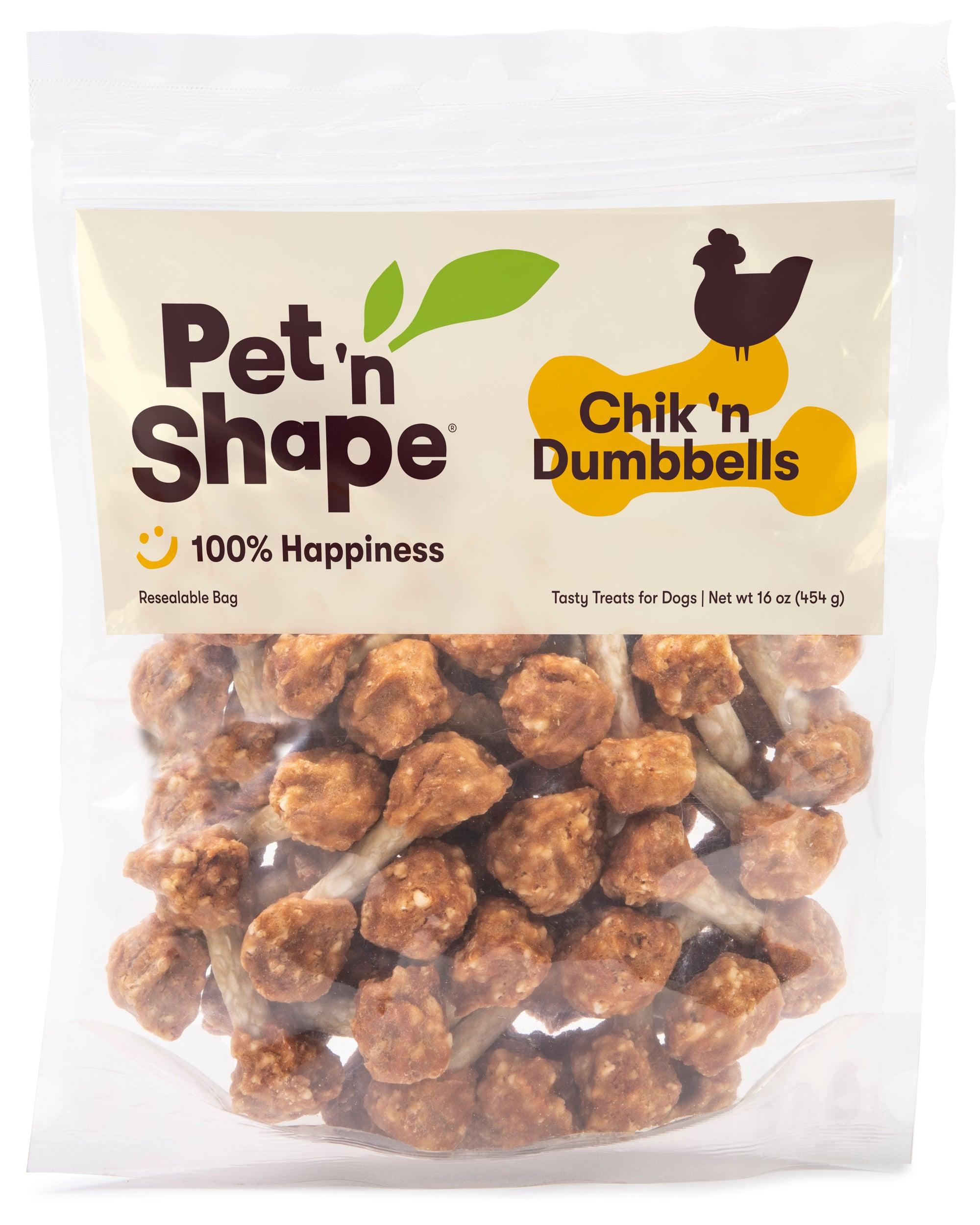 Pet 'n Shape Chik 'n Dumbbells Tasty Treats for Dogs