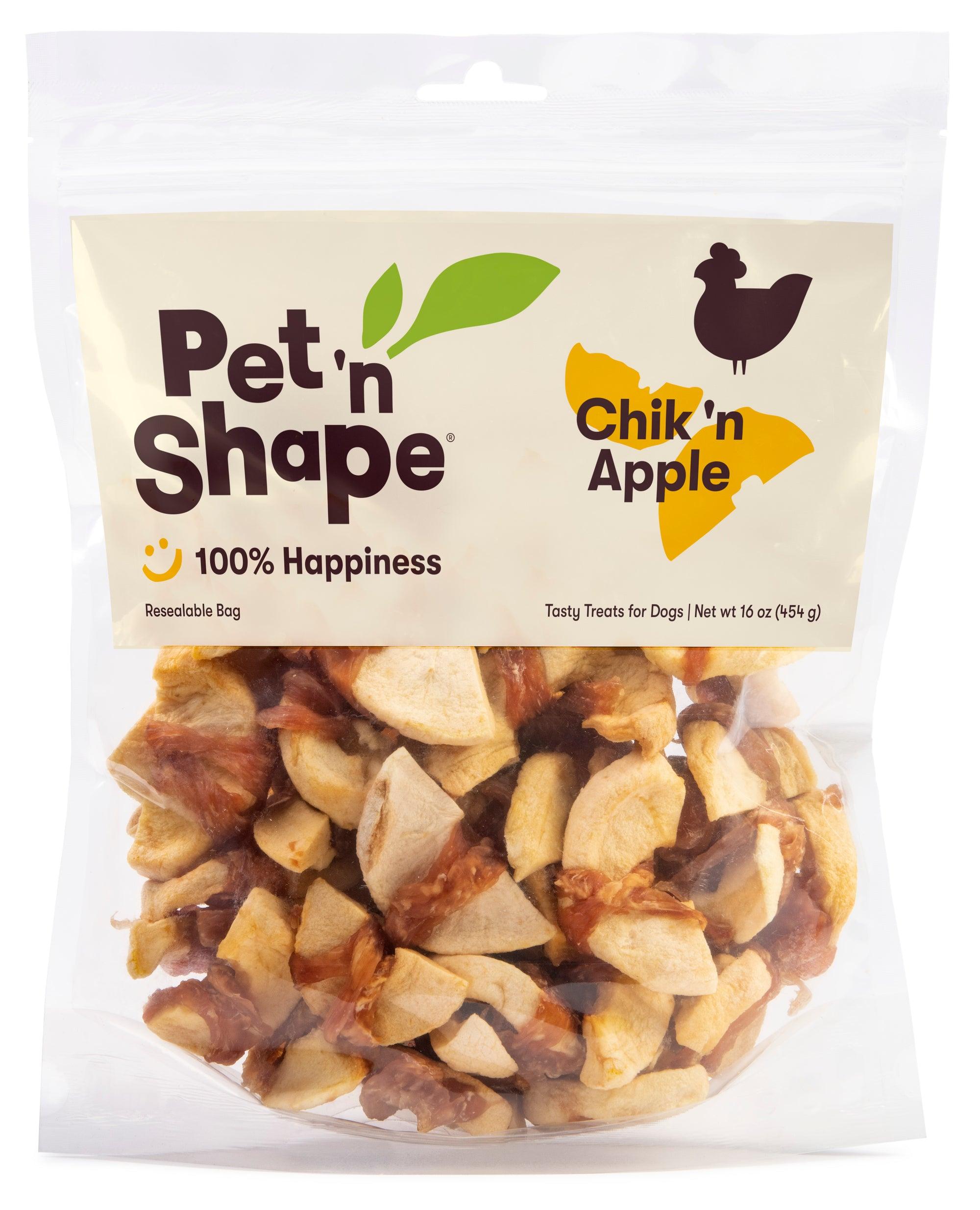 Pet 'n Shape Chik 'n Apple Tasty Treats for Dogs, 16-oz