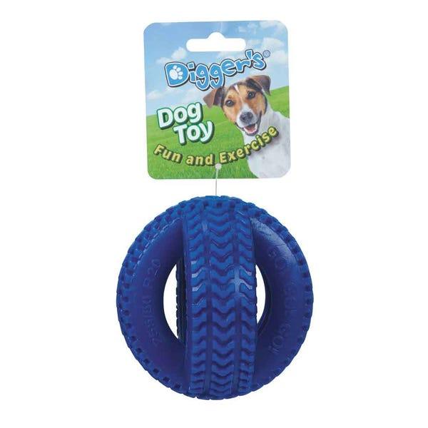 Boss Pet Digger's Double Tire Dog Toy, Blue