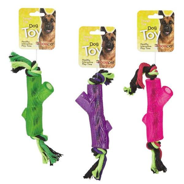 Boss Pet Brand & Rope Dog Toy
