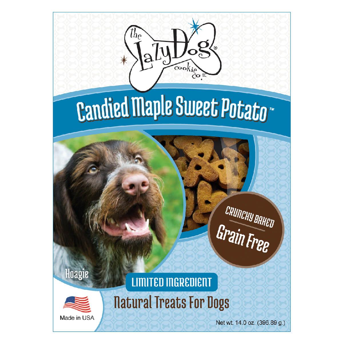 The Lazy Dog Cookie Co. Candied Maple Sweet Potato Dog Treats, 14-oz