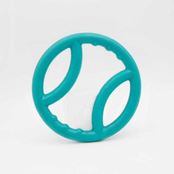 ZippyPaws ZippyTuff Squeaky Ring Dog Toy, Teal, 8 x 8 x 0.75-in