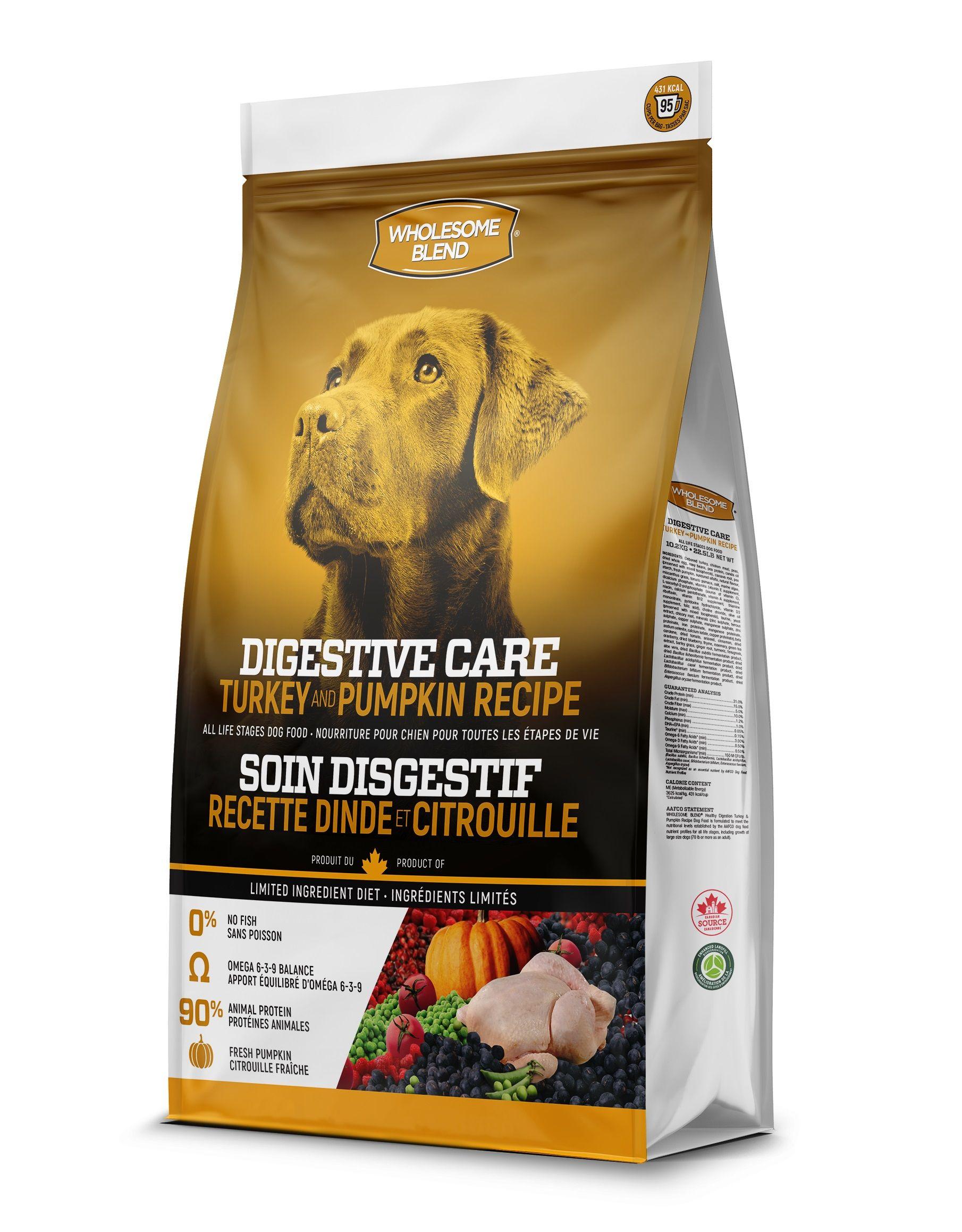 Wholesome Blend Digestive Care Turkey & Pumpkin Dry Dog Food