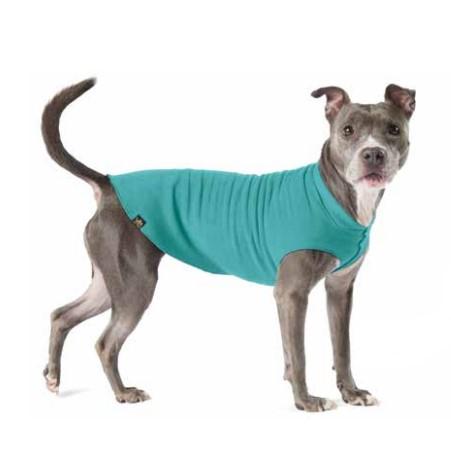 Goldpaw Stretch Fleece Dog Coat, Turquoise, 26