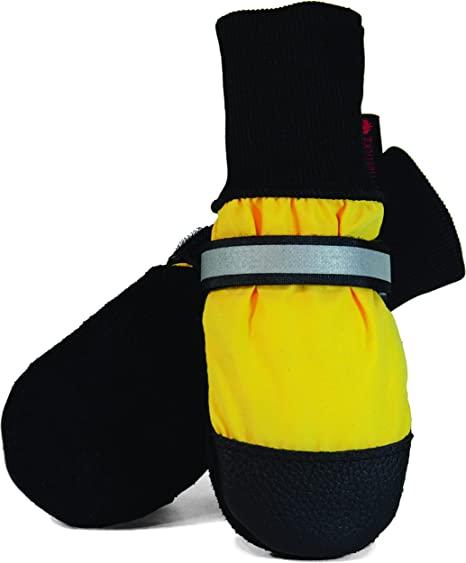 Muttluks All Weather Dog Boots, Yellow, Small
