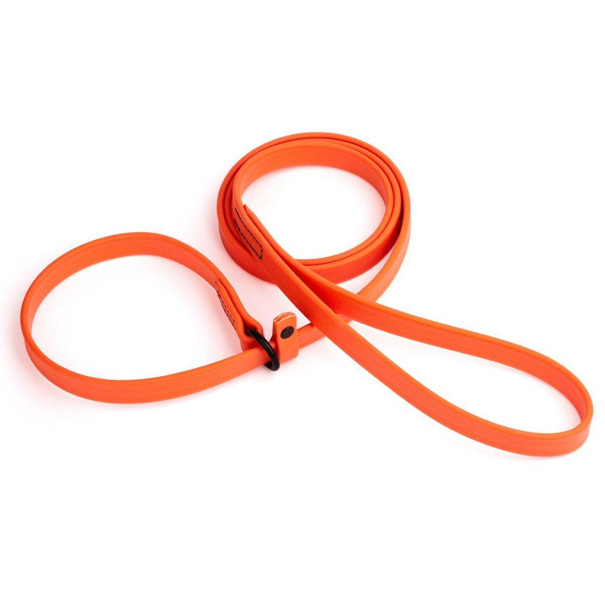 Dogline Biothane Waterproof Slip Dog Lead, Neon Orange