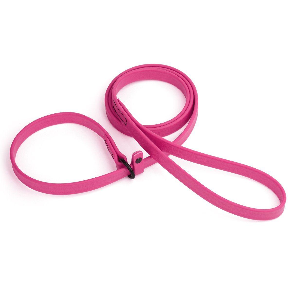 Dogline Biothane Waterproof Slip Dog Lead, Neon Pink