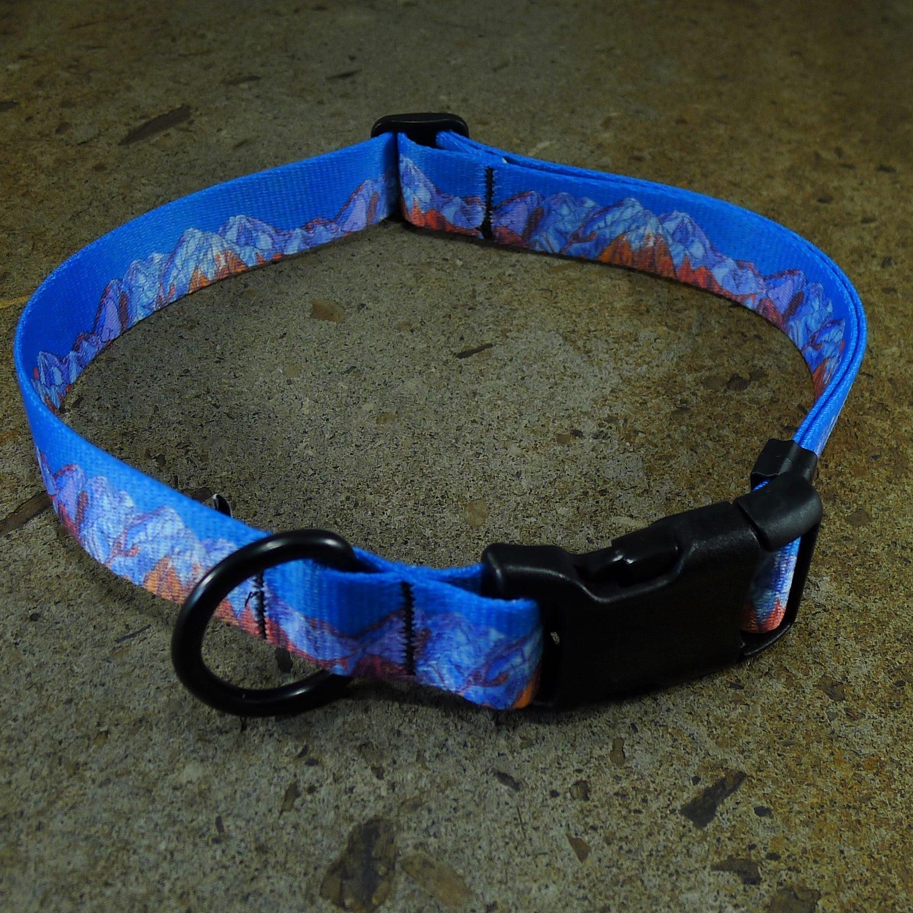 MTN Straps Dog Collar, Wasatch Front, Large (16-28-in)