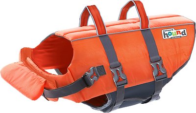 Outward Hound Granby RipStop Dog Life Jacket, X-Large Bright Orange