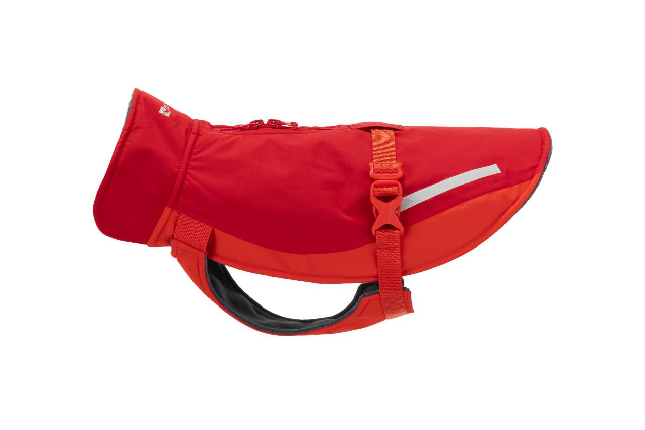RC Pets Circuit Dog Coat, Dark Red/Goji Berry, 16