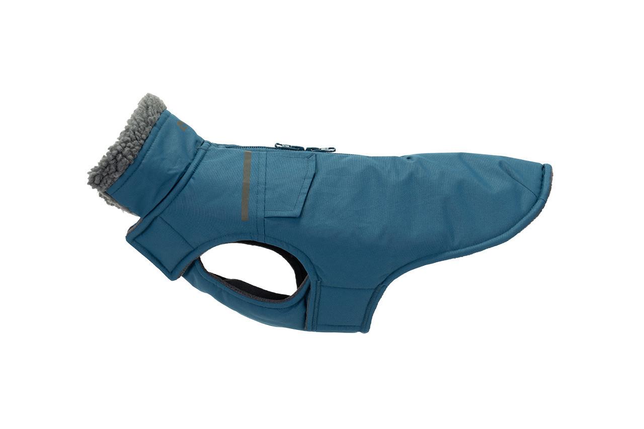 RC Pets District Parka Dog Coat, Arctic Blue, 10