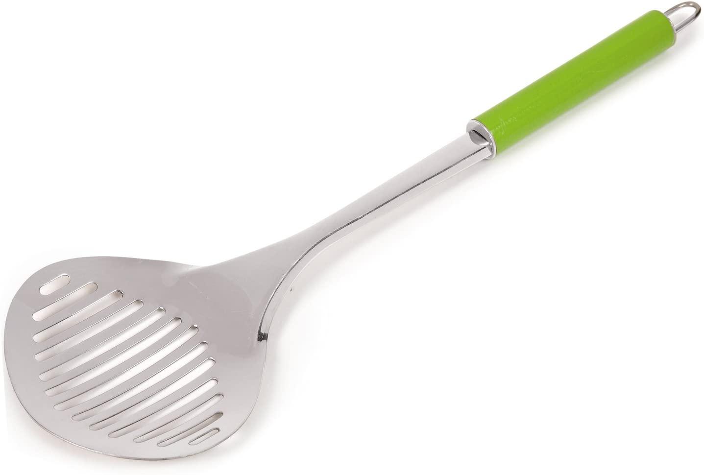 Meow Town Stainless Steel Cat Litter Scoop, Green