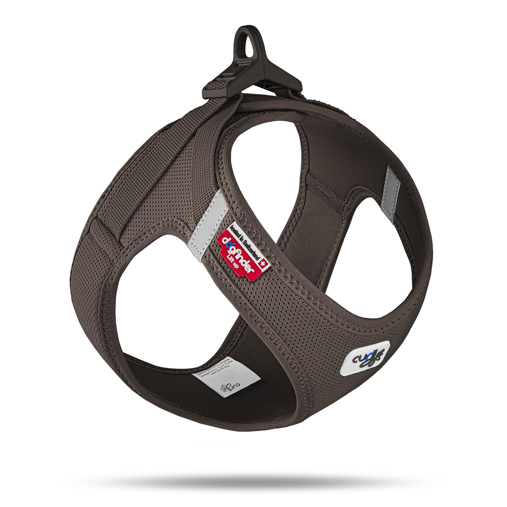 Curli Clasp Air-Mesh Vest Dog Harness, Brown, Small