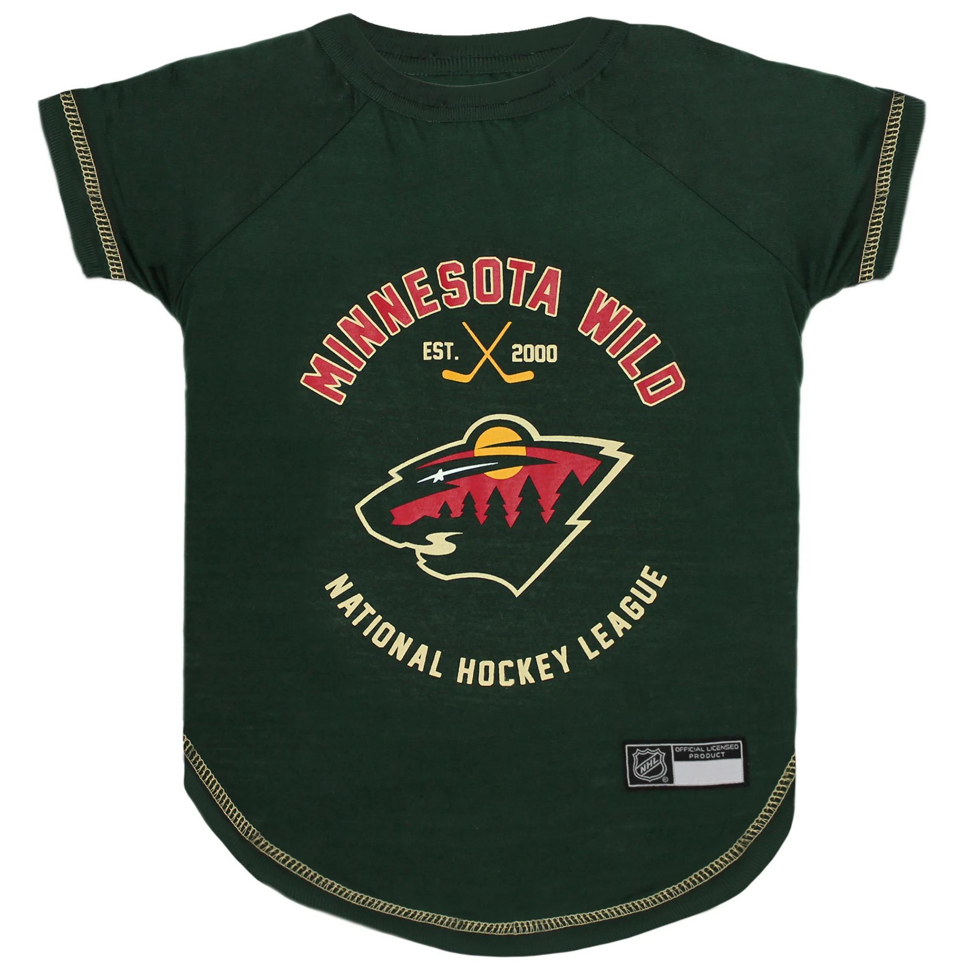 Pets First Minnesota Wild Dog T-Shirt, Small