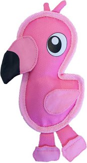 Outward Hound Fire Biterz Flamingo Dog Toy, Small