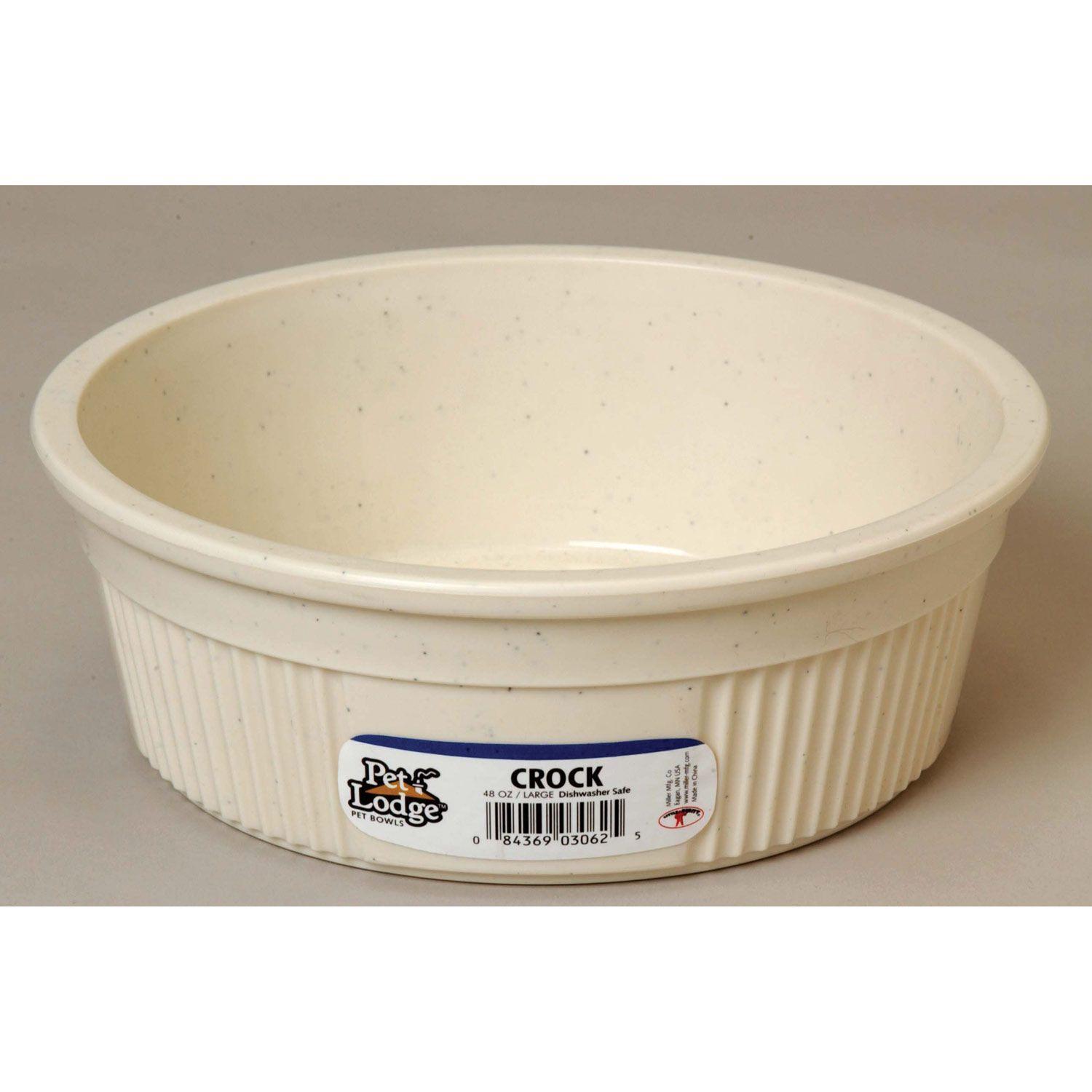 Miller Pet Lodge Crock Pet Bowl, 48-oz