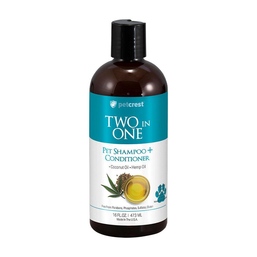 Petcrest Two in One Pet Shampoo & Conditioner, 16-oz