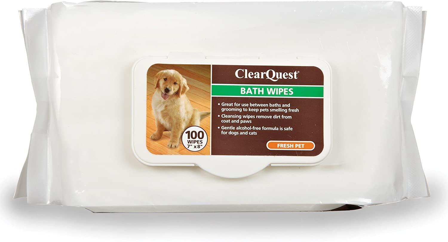 ClearQuest Fresh Pet Bath Wipes, 100-count